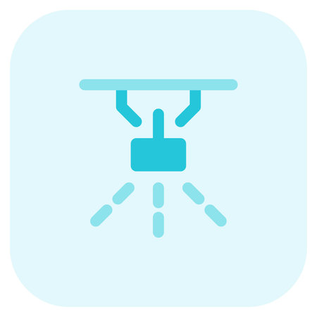 Water-emitting device for fire prevention in buildings.のイラスト素材