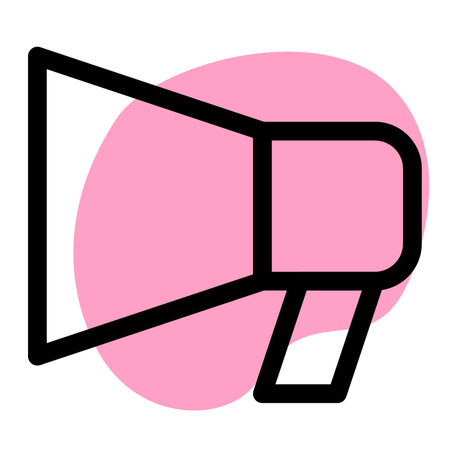 Megaphone, a device for long-distance communication.のイラスト素材