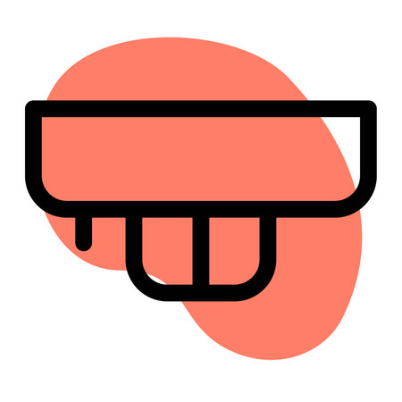 Alerts on detecting smoke, ensuring fire safety.のイラスト素材