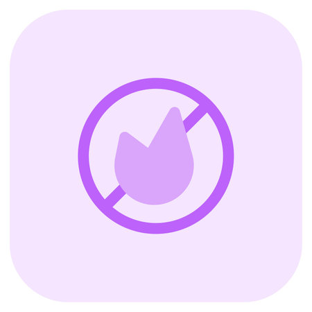 Symbol indicating prohibition of open flames.のイラスト素材