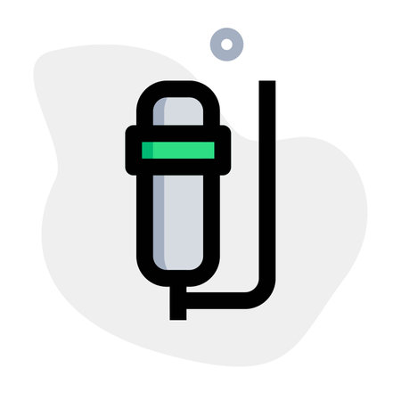 Pressurized container for storing and supplying air. Hのイラスト素材