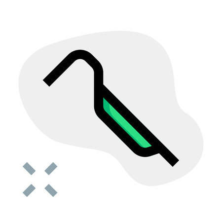 Crowbar, tool for prying and clearing obstructions.のイラスト素材