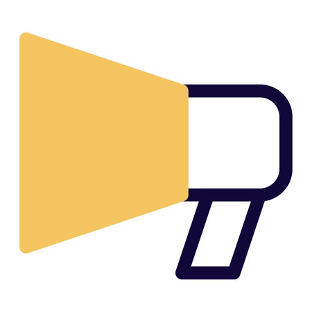 Megaphone, a device for long-distance communication.のイラスト素材