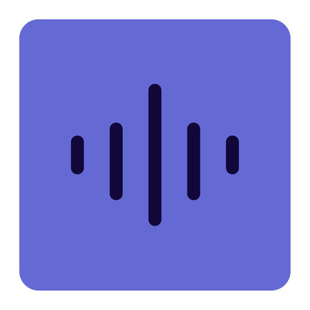 Audio waveform representation of sound frequencies.のイラスト素材