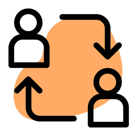 Interaction or link established with user.のイラスト素材