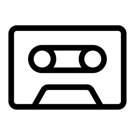 Portable analog tape storage for audio.のイラスト素材