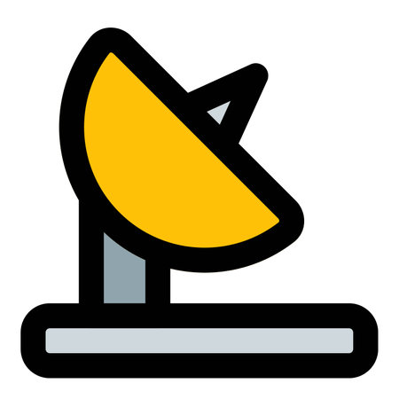 Antenna, receives signals by capturing radio waves.のイラスト素材