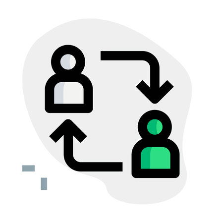 Interaction or link established with user.のイラスト素材