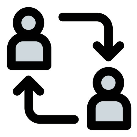Interaction or link established with user.のイラスト素材