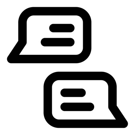 Text conversation using digital chat platform.のイラスト素材