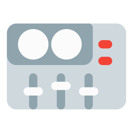 Equalizer utilize for adjust audio frequencies.のイラスト素材