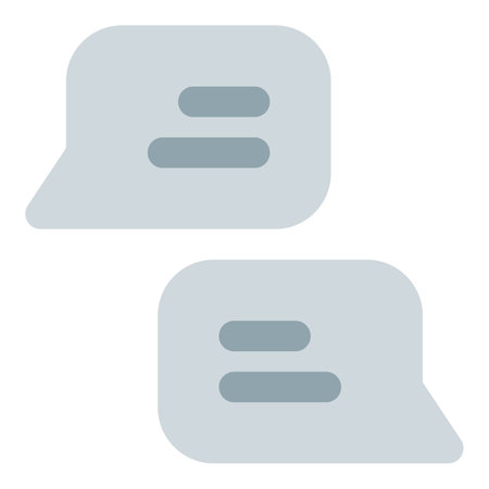 Text conversation using digital chat platform.のイラスト素材