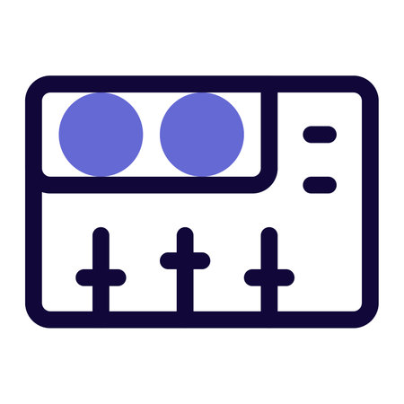 Equalizer utilize for adjust audio frequencies.のイラスト素材