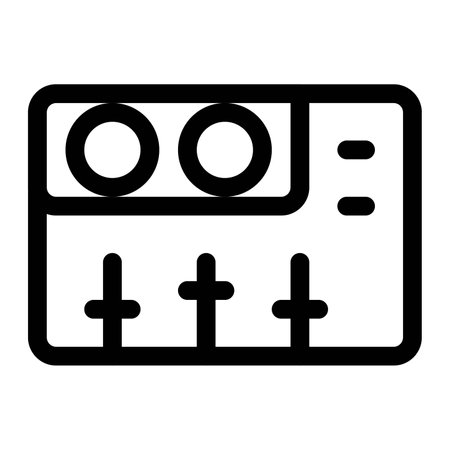 Equalizer utilize for adjust audio frequencies.のイラスト素材