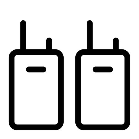 Portable communication device for instant conversation.のイラスト素材