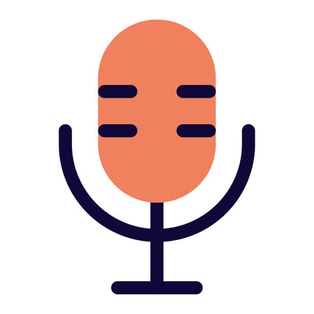 Microphone, device for recording or enhancing sound.のイラスト素材