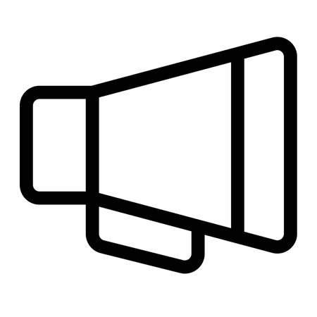 Handheld megaphone used for louder voice.のイラスト素材