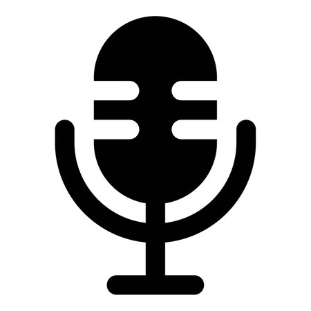 Microphone, device for recording or enhancing sound.のイラスト素材