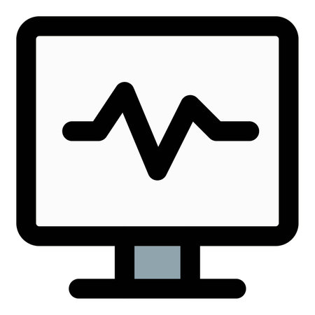 Use of monitor to display information.のイラスト素材