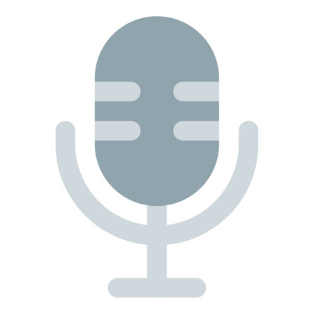 Microphone, device for recording or enhancing sound.のイラスト素材