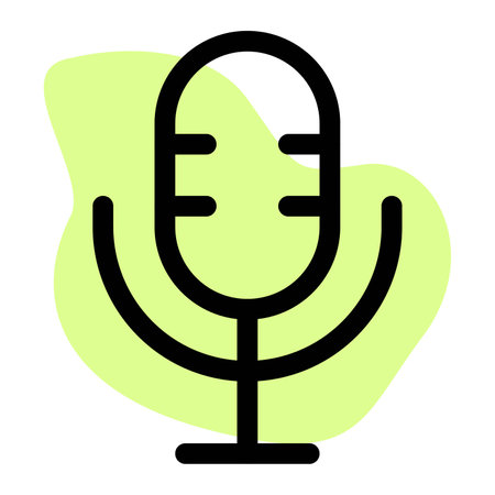 Microphone, device for recording or enhancing sound.のイラスト素材