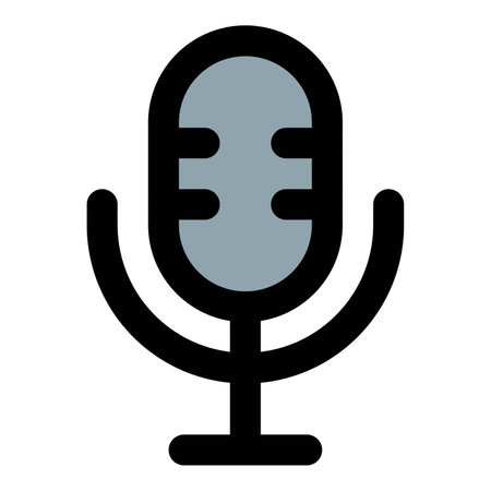 Microphone, device for recording or enhancing sound.のイラスト素材
