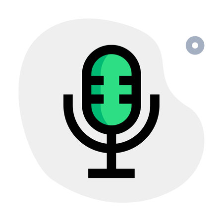 Microphone, device for recording or enhancing sound.のイラスト素材