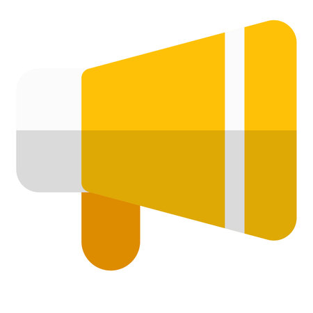 Megaphone amplifies voice for broader audience reach.のイラスト素材