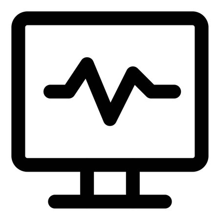 Use of monitor to display information.のイラスト素材
