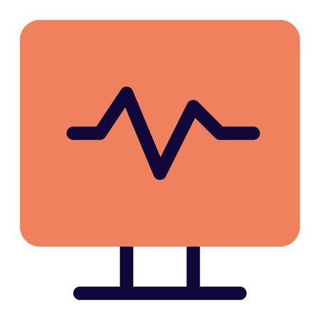 Use of monitor to display information.のイラスト素材
