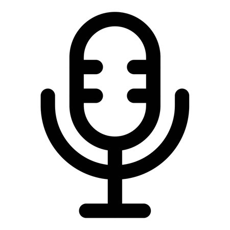 Microphone, device for recording or enhancing sound.のイラスト素材