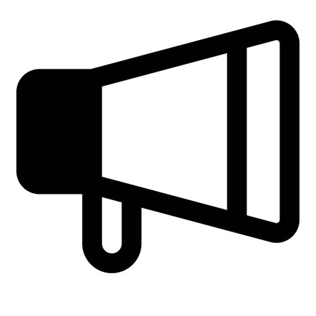 Megaphone amplifies voice for broader audience reach.のイラスト素材