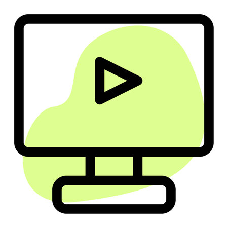 Visuals being played on the desktop.のイラスト素材