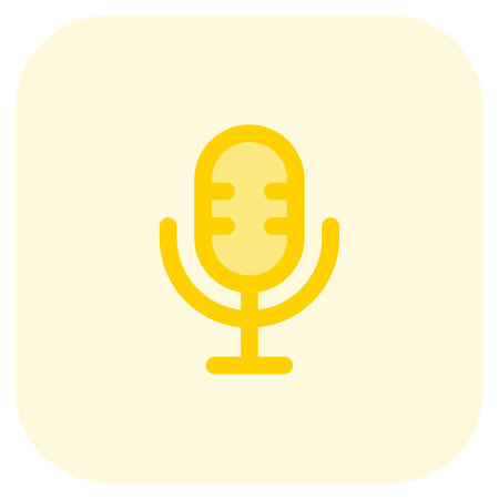 Microphone, device for recording or enhancing sound.のイラスト素材