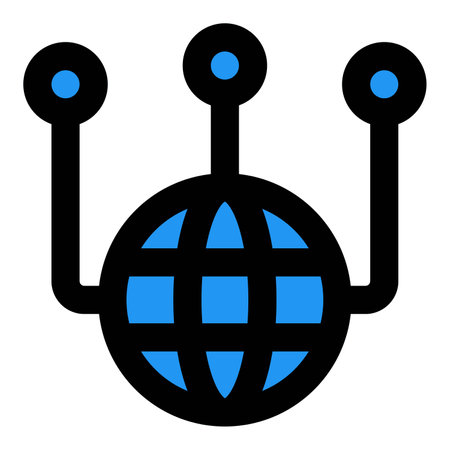 Extending the network at global level.のイラスト素材