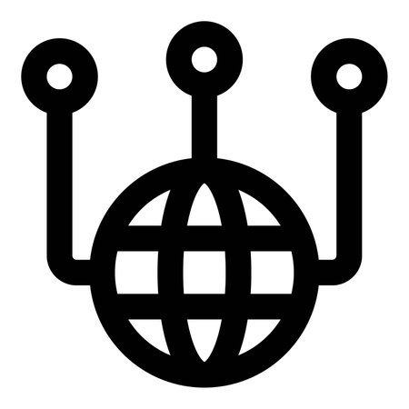 Extending the network at global level.のイラスト素材