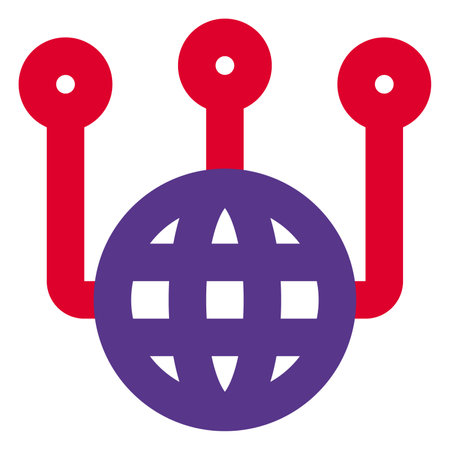 Extending the network at global level.のイラスト素材