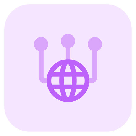 Extending the network at global level.のイラスト素材