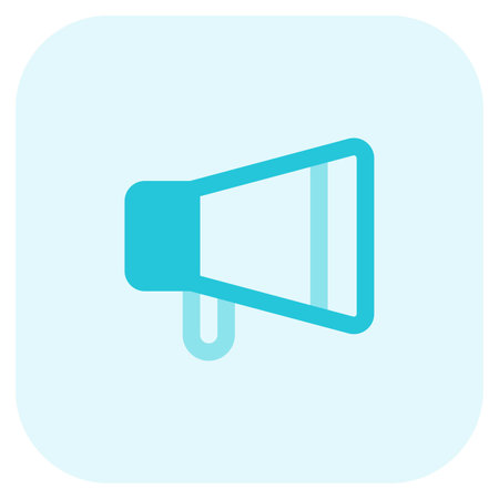 Megaphone amplifies voice for broader audience reach.のイラスト素材