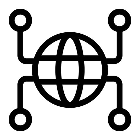 Growing the network of communication globally.のイラスト素材
