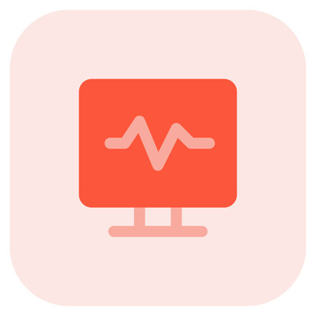 Use of monitor to display information.のイラスト素材
