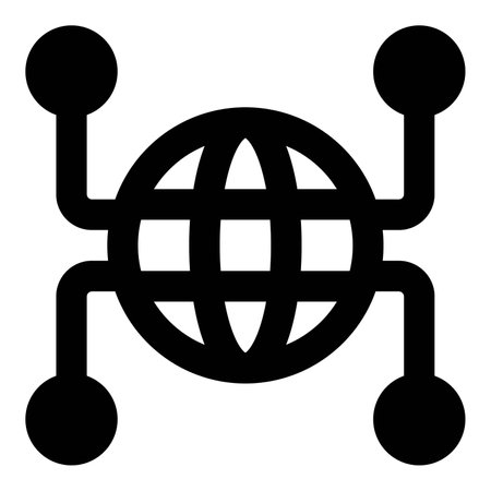 Growing the network of communication globally.のイラスト素材