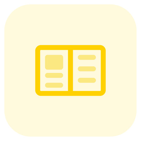Printed journal with news stories content.のイラスト素材