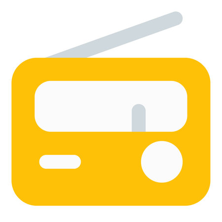 Classic radio with nostalgic design charm.のイラスト素材