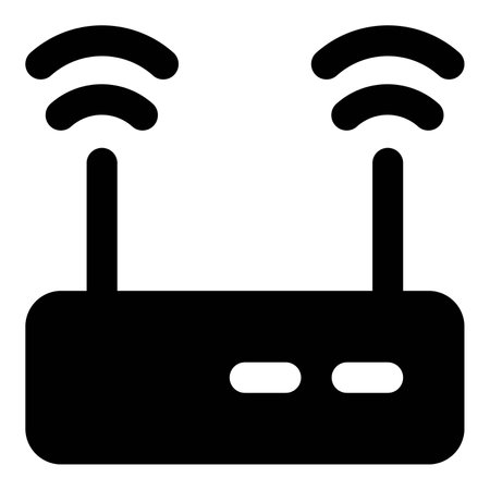 Usage of router to manage internet connections.のイラスト素材