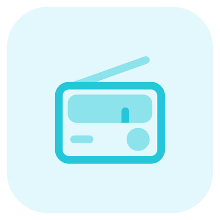 Classic radio with nostalgic design charm.のイラスト素材