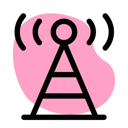 Tower for transmitting radio or television.のイラスト素材