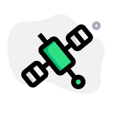Rotating device for broadcast signal transmission.のイラスト素材
