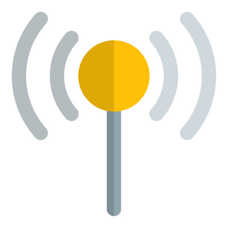 Use of signal for transmitting data or message.のイラスト素材