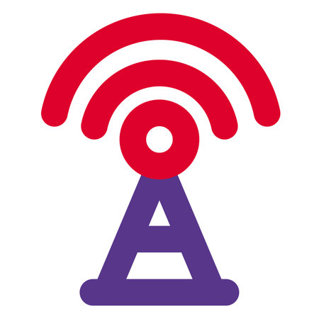 Tall structure for broadcasting signals wirelessly.のイラスト素材